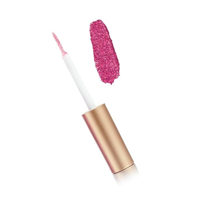 by Dr. Liia Hypoallergenic Eyeliner, Glitter Liquid Eyeliner I Gluten Free and Vegan for Sensitive Skin (12: Pink)