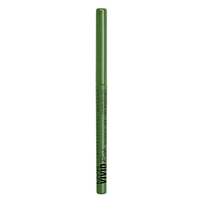 NYX PROFESSIONAL MAKEUP Mechanical Eye Pencil, Vivid Rich Mechanical, Creamy Retractable Eyeliner - It's Giving Jade, Olive Green Eyeliner