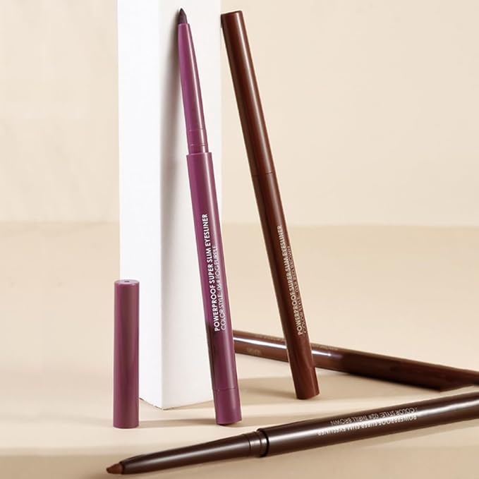 Kaely Dark Brown Gel Eyeliner,Smooth Eye Liner Waterproof Smudge Proof,Multi-Use Pencil Eyeliner,Built in Sharpener,Longwearing Eye Makeup,Vegan,delineador de ojos contra el agua,02