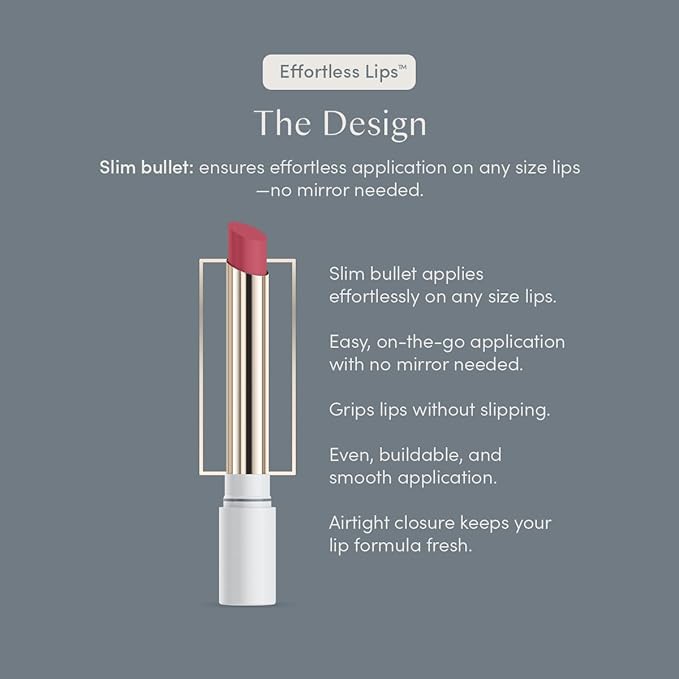 Effortless Lips 3-in-1 everyday sheer-buildable lip formula (Dahlia, 0.06oz)