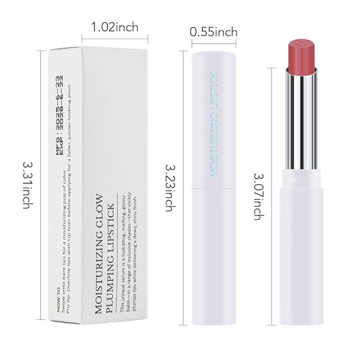 1Pcs Tinted Lip Balm Moisturizing Lipstick – Waterproof Hydrating Matte Lip Balm for Women, Creamy Natural Color Stain for Dry Lips,Soft Matte Finish with Subtle Scent (#09 Peach Pink)
