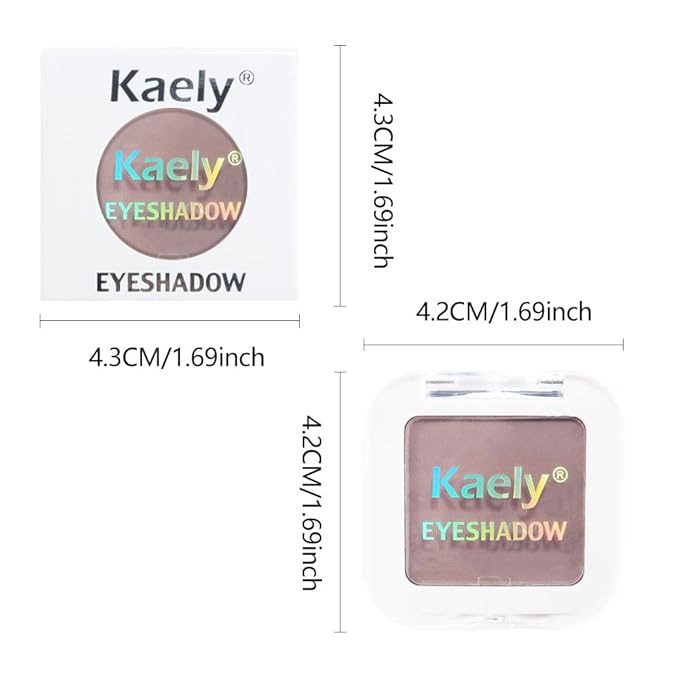 Matte Single Eye Shadow Palette Makeup, Matte Mauve Taupe Monochrome Eyeshadow For Old Women, Mini Single Pressed Pigmented Waterproof Sombras Para Ojos,Vegan, Talc, Paraben&Cruelty Free, 05