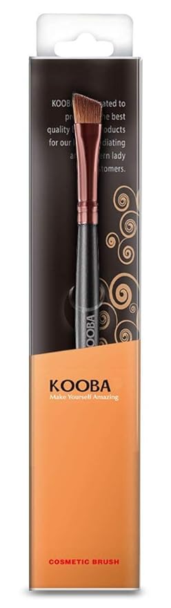 OWLFAVO Makeup Angle Eyeliner Kabuki Brush - Portable Eye Powder Foundation Brush, Beauty Cosmetic Tool for Professional and Travel