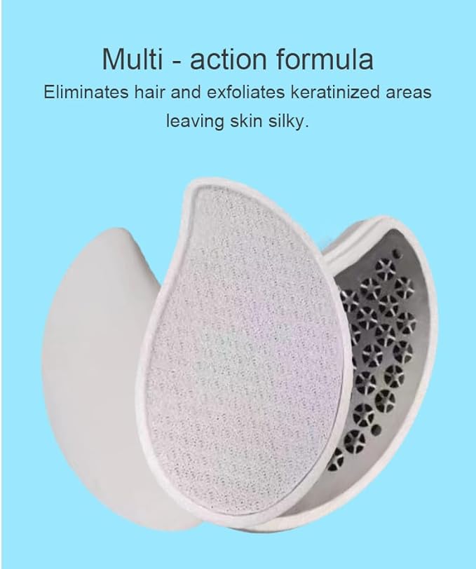 Professional Crystal Hair Remover - Nano Glass Epilator & Exfoliator 2-in-1 | Chemical-Free & Reusable | Painless Alternative to Waxing/Shaving
