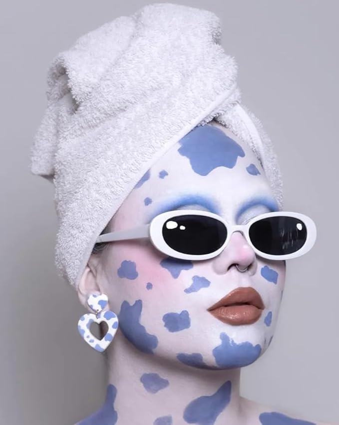 Go Ho Light Grey Face Body Paint Stick,Easily Washable Formula Gray Face Paint Stick,Non-toxic Full-coverage Cream Grey Body Paint for Adults Children Halloween Skull Zombie Goth Cosplay SFX Makeup