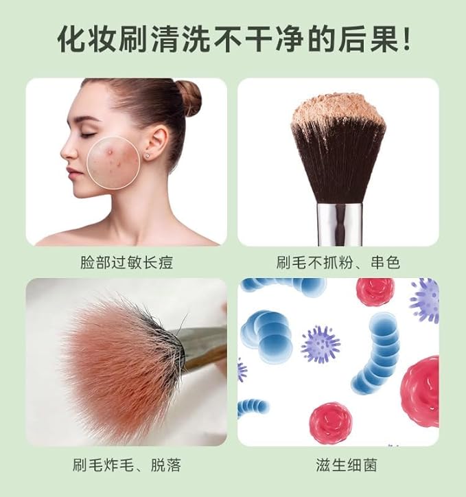 Electric Makeup Brush Cleaner Machine Ultra Fast Type-C Make Up Brush Washer Automatic Energy Saving Brush Deep Cleanser Tool Quick Efficient Clean and Dry Ultra for All Size Makeup Brush