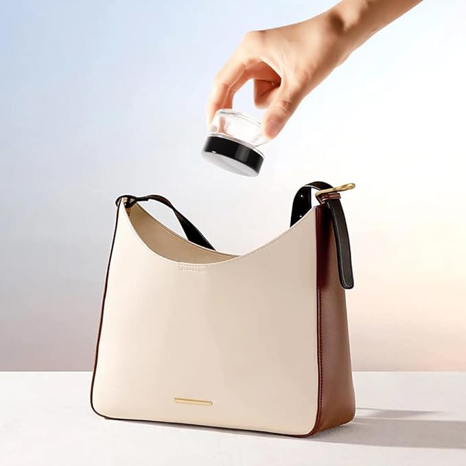 4 pack 1oz Glass Jars Round Empty Cosmetic Containers, Refillable Glass Jars with Lids for Face Creams, Lotions, Powders,Salves Ointments,Potravel Storage