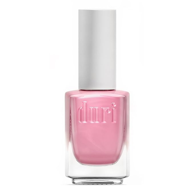 duri Nail Polish 30 Pearl Pink, Light Metallic Pink Color, Full Coverage, Fast drying, Long Lasting, 0.45 Fl Oz
