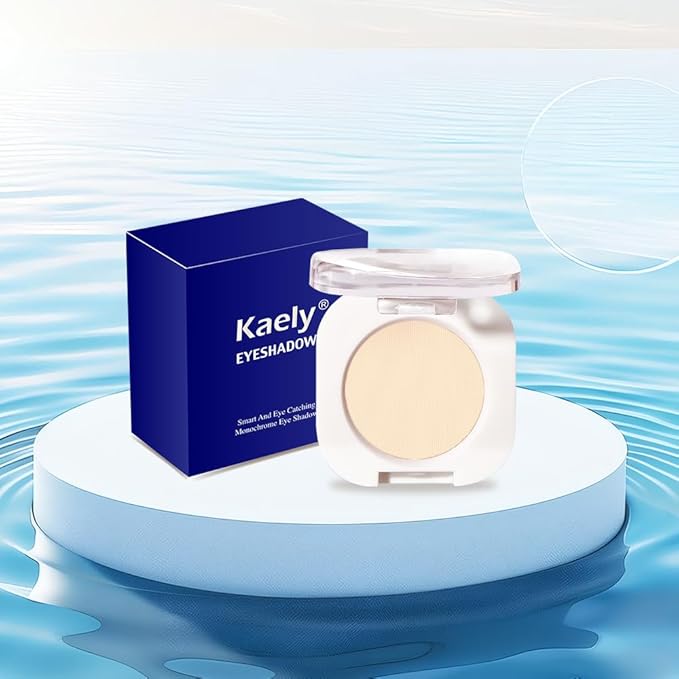 Smoky Beige Matte Single Eyeshadow, Lightweight Blendable Mini Eye Shadow for Older Women, Monochrome Eyeshadow Palette Makeup Pigmented Waterproof, Vegan & Cruelty-Free, 17