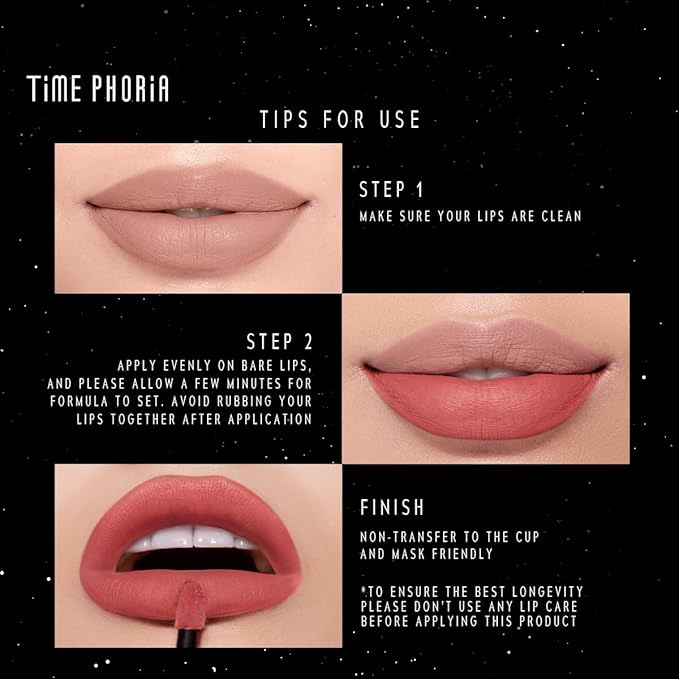 ETERNAL LIP MATTE-Long Lasting Lip Stain, Waterproof and Transferproof Lip Tint, Mask-friendly, Matte Finish Lipstick, Lightweight, High Coverage, Vivid Color (02 HOCUS)