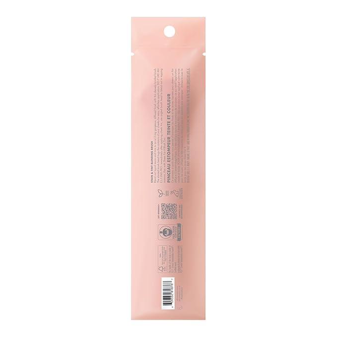 e.l.f. Stain & Tint Blending Brush, Liquid Blush Brush For Blending & Creating An Even Finish, Made With Synthetic Bristles, Vegan & Cruelty-Free