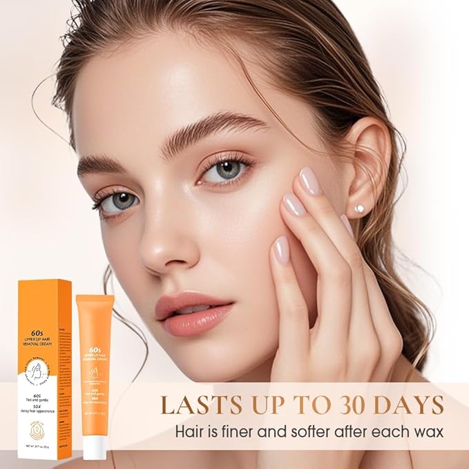 Hair Removal Cream for Women,2025 New Gentle Facial Hair Removal Cream With Scraper, Painless Hairs Removers for Body Face Lips (1)