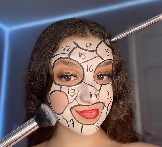 Go Ho Pastel Orange Body Paint Washable(2.37oz/pc),Water Based Cream Pastel Orange Face Body Paint for SFX Cosplay Costumes Festivals Halloween Makeup