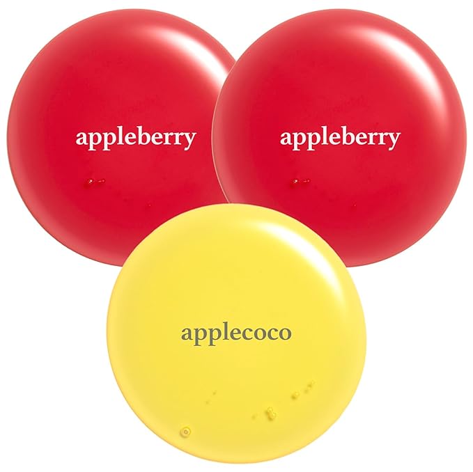 NOONI Korean Lip Oil Gift Set - Appleseed Lip Oil Trio, Tinted Lip Care, Hydrating, Lip Plumping, Long Lasting Moisture, Korean Vegan Makeup for Women, Travel Size, Mini Set, 0.12 Fl Oz x 3ea