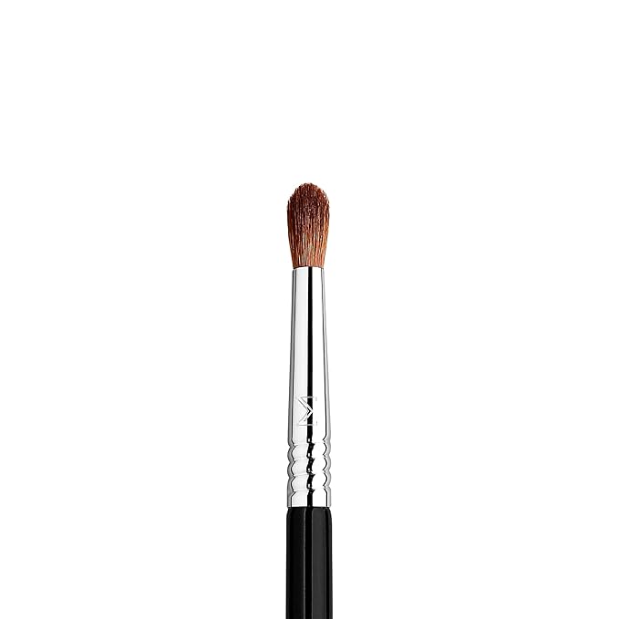 Sigma Beauty Professional E42 Precision Firm Blender Brush – Professional Dense Blending Brush for Cream or Powder Products - Firm Precision Eyeshadow Brush for Small or Hooded Eyes (1 Brush)