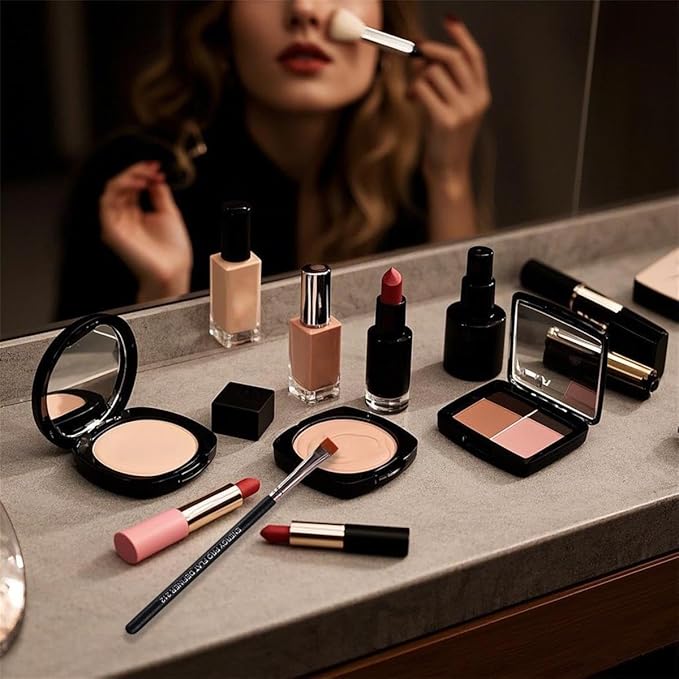 ENERGY Flat Eyeliner Brush-Eyebrow Shaping & Brow Definer Makeup Thin Concealer Brush for Liquid Cream Gel Wax Cosmetics, Vegan Synthetic Bristles with Precision