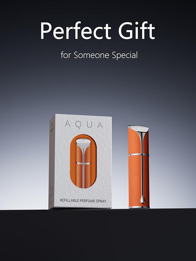 Travalo AQUA Perfume Travel Refillable Bottle, Bottom Filling Fragrances Perfume Atomizer, Mini Cologne Dispenser, Portable Sprayer for Women Men, Gift