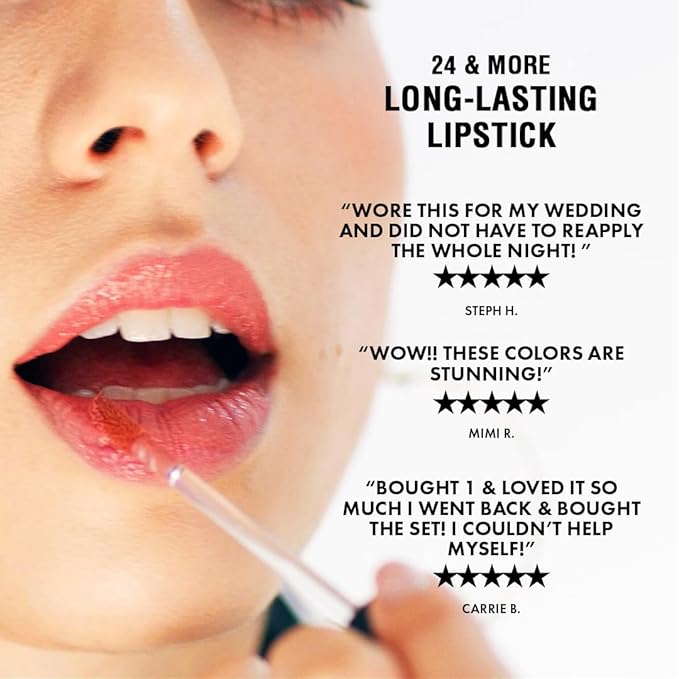 Jerome Alexander 24 & More Matte Liquid Lipstick – Long-Lasting, Ultra-Pigmented, Smudge-Resistant Matte Lip Color – Velvety Smooth Texture, No Feathering or Fading | Plum