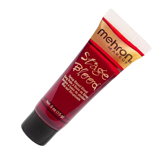 Mehron Makeup Stage Blood | Realistic For Halloween | Washable Fake Blood for Special FX, Stage & Screen, Halloween, & Cosplay (Bright Arterial)