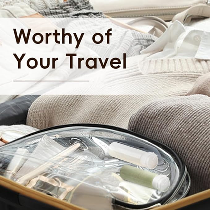 TUZAZO 10 Pack 18ml/0.6oz Small Travel Tube Bottles, Refillable Empty Plastic Mini Travel Size Squeeze Bottles for Liquid Makeup Cosmetic Toiletries