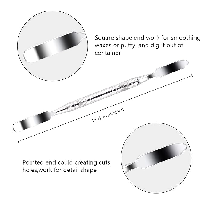 BOBISUKA 6 Piece Halloween SFX Special Effects Makeup Kit - Fake Blood Gel + Clear Liquid Latex + Black Tooth Paint + Modeling Scar Wax with Spatula Tool and Black Stipple Sponge All in One