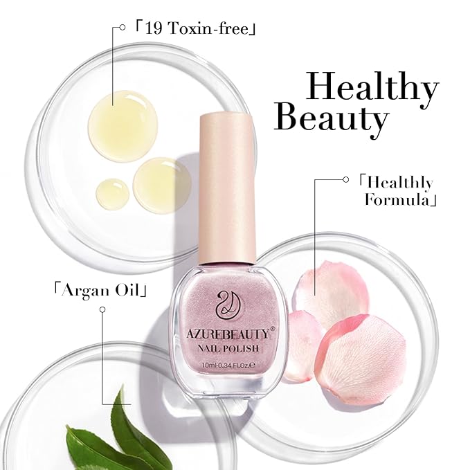 AZUREBEAUTY Sunlight Color Changing Nail Polish Set Quick Dry Blue Purple Mermaid Series 2 Colors Spring Summer Nail Lacquer Natural Fingernail Kit DIY Women Gifts 0.34oz