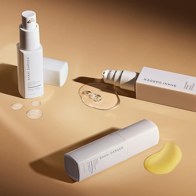 SHANI DARDEN SKIN CARE Starter Set, Travel Size Cleansing Serum, Retinol Reform Anti-Aging and Lactic Acid Face Serum for the Appearance of Glowing and Smooth Skin (3 Pack)