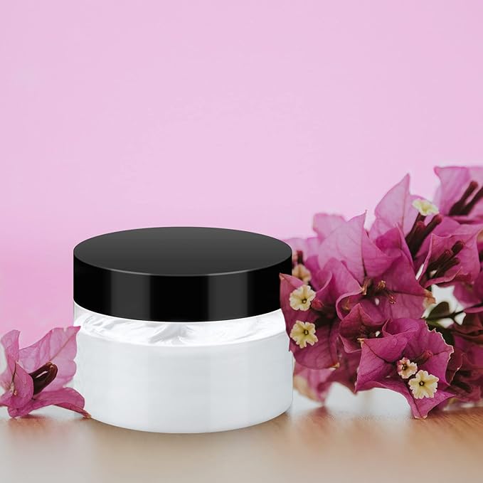 36 Pack 4 OZ Plastic Jars with Lids, BPA Free, Reusable, Refillable Transparent Cosmetic Containers for Bath Salts, Cosmetics, Powders, Beauty Product and Small Accessories