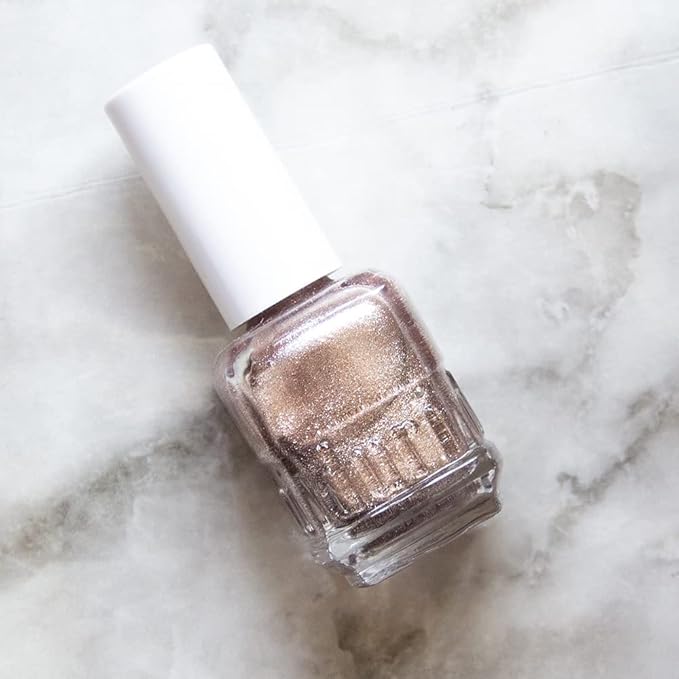 duri Nail Polish, 737 Libra, Rose Gold Metallic Shimmer, Full Coverage, Glossy Finish, Fast Drying, 0.45 Fl Oz