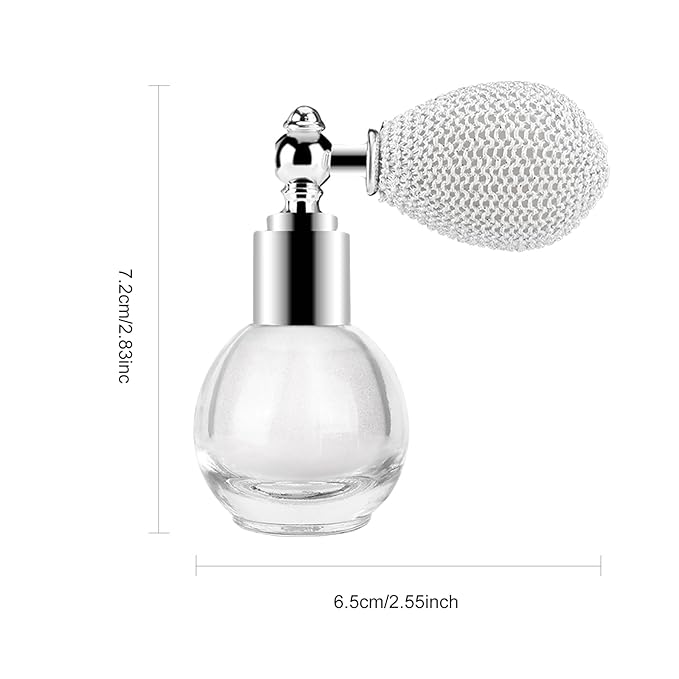 KYDA Highlighter Powder Spray, High Gloss Glitter Spray, Shimmer Sparkling Powder Makeup, for Face and Body Glitter Cosmetic-Pearl White