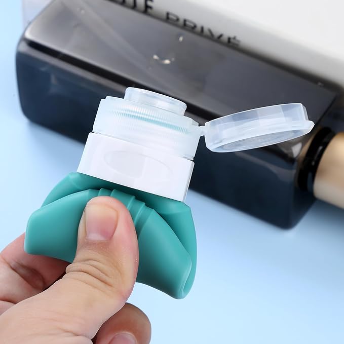 Travel Bottles for Toiletries, Tsa Approved 2oz Travel size Bottles, BPA Free Leak Proof Travels Toiletry Containers, Traveler Accessories with Toiletry Bag for Shampoo Liquid (4 Pack)