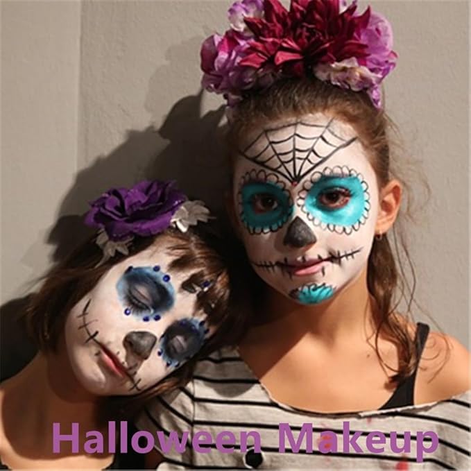 Go Ho Teal Face Paint Stick,Water Based Cream Teal Face Body Paint Washable,Smooth Face Painting Kit for Kids and Adults,Halloween Costumes Cosplay SFX Makeup