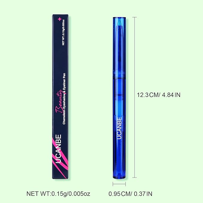 UCANBE Chameleon Eyeshadow & Eyeliner Gel Pencil-Multichrome Shifting Colors Metallic Glitter Eye Makeup,Waterproof Long-Lasting Smudge-Proof Multi-Dimensional Color (Forest Green to Chartreuse Gold)