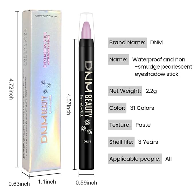 Lavender Purple Matte Cream Eye Shadow Stick Makeup for Women, Matte Eyeliner Pencil Eyeshadow Brightener Stick for Eyes, Waterproof Eyeshadow Applicator Blendable sombras para ojos 69#