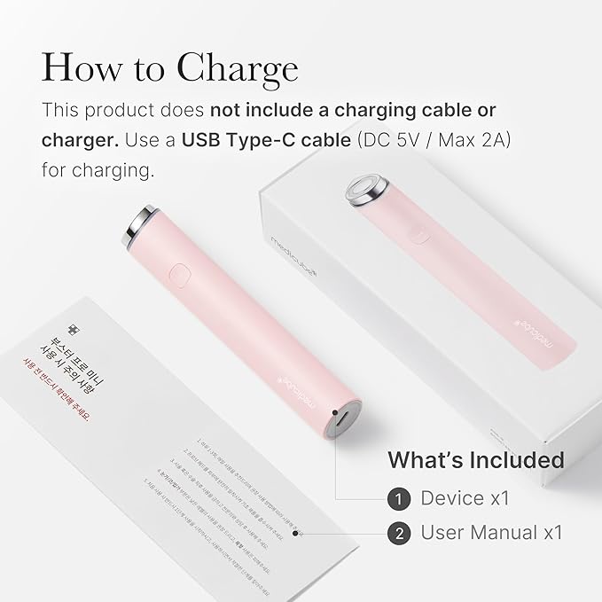 medicube Mini Booster Pro Pink | Affordable At-Home Facial Skin Care Tool for Beginners - Portable Glow Booster for Glass Skin, Boosting Absorption, Korean Skin Care for Teens