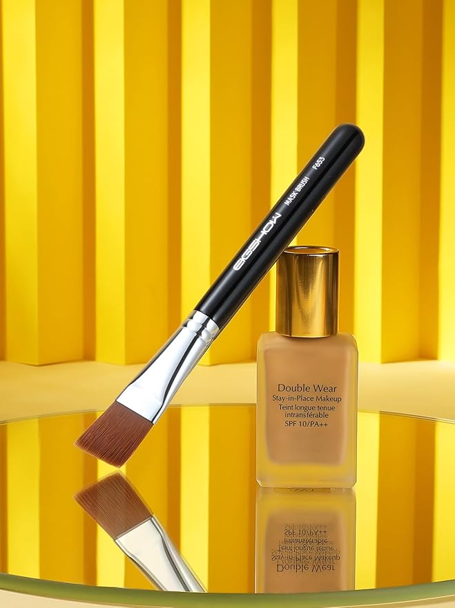 Mask Brush, EIGSHOWBEAUTY Facial Mask Brush Wood Handle Premium Soft Face Mask Application Foundation Brush Cosmetic Tools for Women, Girls Body Lotion, Mud, Clay, Charcoal Mixed Mask