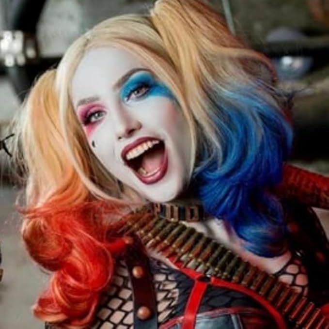 Mysense Red White and Blue Face Paint,Patriotic USA Flag Makeup,4th of July Outfit Accessories,Water Based Non-toxic Cream Body Paint for Adults and Kids Halloween SFX Cosplay Clown Makeup,0.6oz/pc