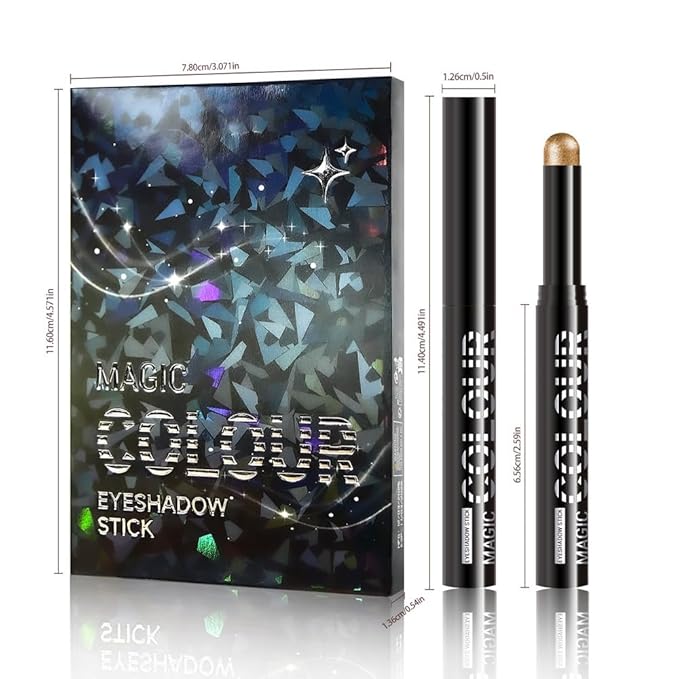 6Pcs Cream Eye Shadow Sticks Makeup for Women, Nuetral Nude Red Metallic Dark Kakhi Green Beige Brown Rosy Brown Shimmer Matte Eye Shadow Brightener Stick for Eyes, Waterproof Eyeshadow Pencil Set02