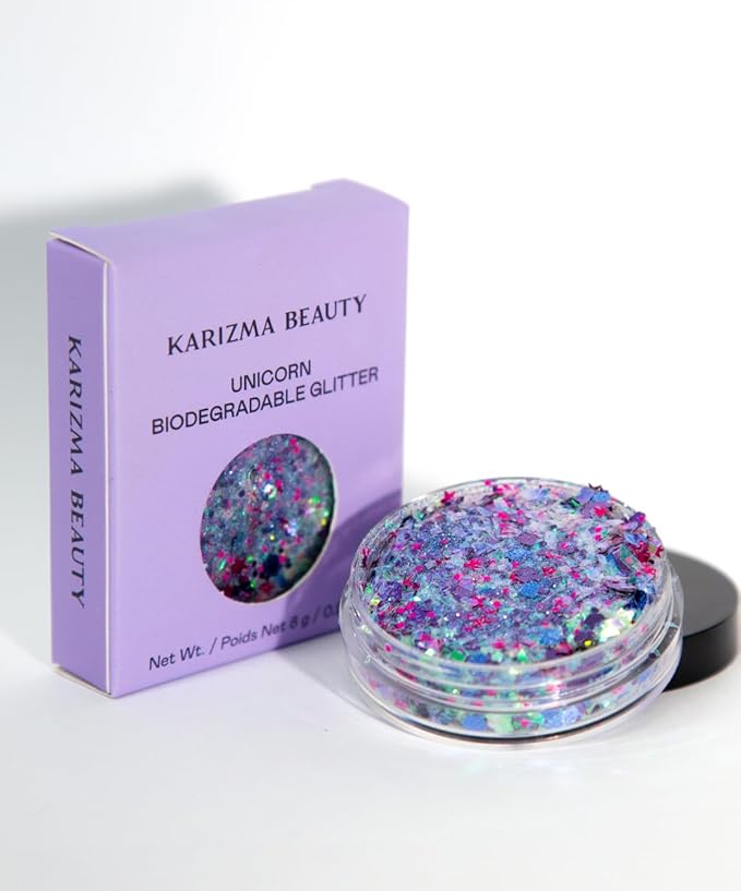 Unicorn Strobe Chunky Glitter // Karizma Beauty for Face and Body Festival Sparkles 10g