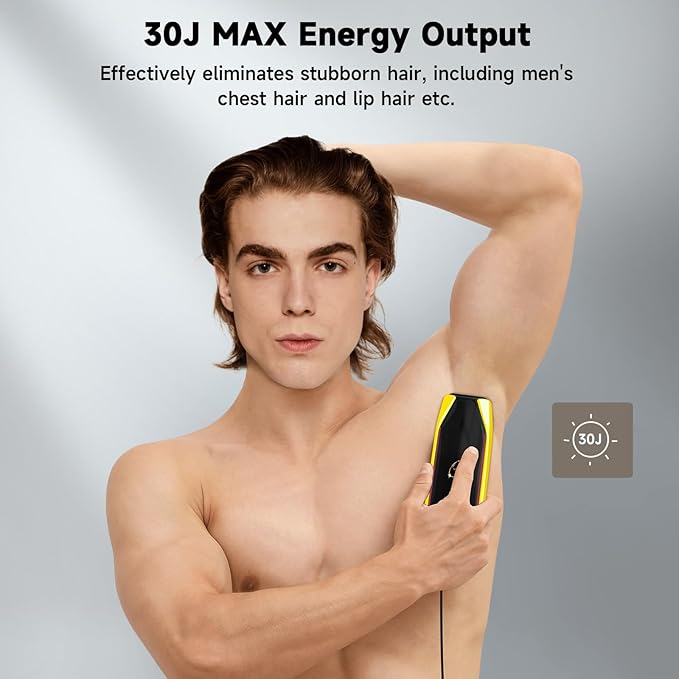 JOVS Laser Hair Removal, 37°F Painless Hair Removal Device with Sapphire Ice-Cooling, 3 in 1 Hair Removal & Skin Rejuvenation for Women and Men, 8 Modes Skin Care for Whole Body, Touch Screen