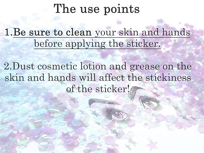 6 Pcs Halloween Noctilucent Glow Face Gems, Night Glow Face Jewels for Party and Festival, Fluorescence Rhinestone Face Stickers