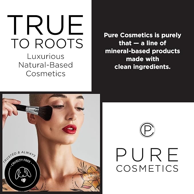 Pure Cosmetics 10 Piece Quilted Brush Set