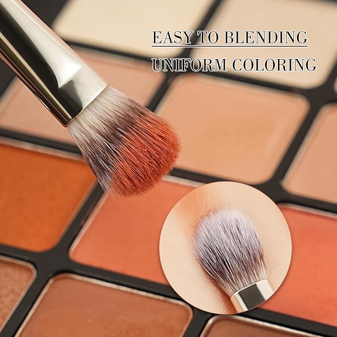 BEILI Makeup Brushes 9Pcs Makeup Brushes Set Premium Synthetic Foundation Concealers Blush Eyeshadow Eyeliner Powder Highlighter Blending Face Brush Set(Red)