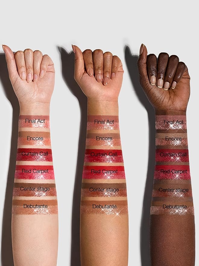 SHEGLAM Lip Dazzler Glitter Kit Long-Lasting Glitter Lip Gloss Sexy Super Stay Non-Sticky Shiny Liquid Kit Lipstick Y2K-Curtain Call