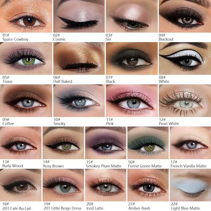 Kaely Pressed Single Eyeshadow Makeup, Light Nude Brown Shimmer Highly Pigmented Monochrome Eye Shadow Palette, Waterproof Neutral Powder Mini Eyeshadow, sombras para ojos, Lightweight Blendable, 20