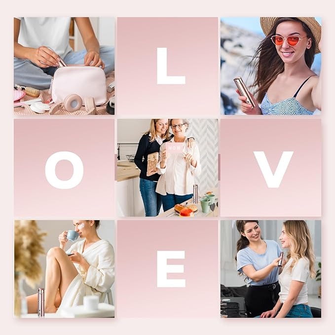 Gurelax Facial Hair Remover, Personal Groomer for Women(2025 Luxury 2 in1), Gentle and Quick, Electric Eyebrow Facial Trimmer for Chin, Lip, Face, Nose