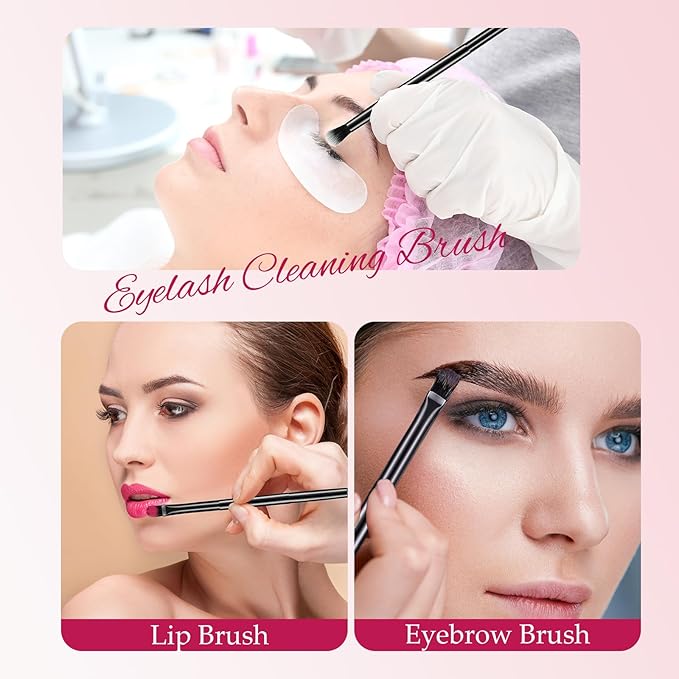 12 Pcs Eyeshadow Smudge Brush 2 in 1 Eyeshadow Double Ended Concealer Brush Under Eye Small Soft Firm Pointed Foundation Makeup Applicator for Blending Liner(Black)