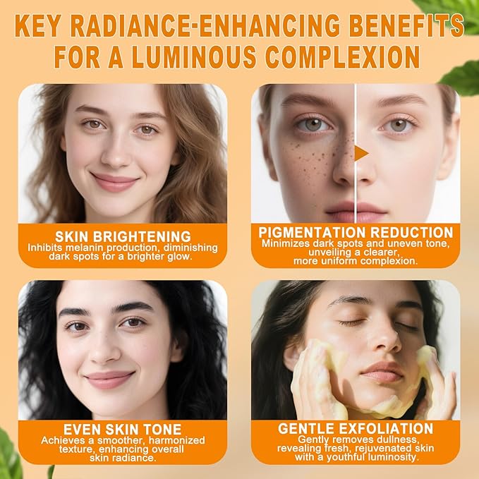 Turmeric Wash and Care 4 Piece Set,Turmeric Skincare Set: Turmeric Facial Cleanser,Cleansing Pad,Soap bar & Essential Oil, Deep Cleansing for Face & Body