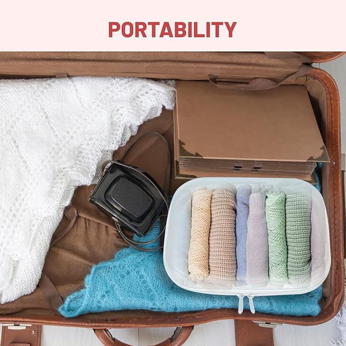 3 Pack Clear Hard Shell Zipper Case, 8×9" Transparent Waterproof Portable Clear Zipper Pouches Hard Shell for Storage, Clear Organizer Bags for Travel Makeup Cosmetic Snacks Doll Storage