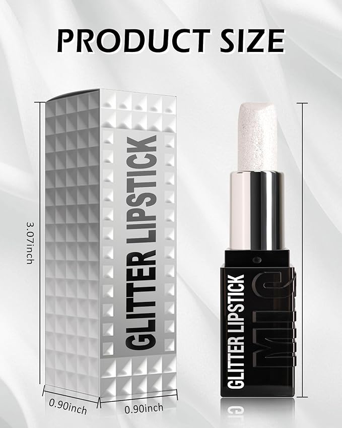 Diamond Glitter Matte Lipstick, Long Lasting Waterproof Ruby Red Metallic Sparkling High Pigment Non-Stick Lip Tint Lip Gloss,Full-coverage Lipgloss, Halloween Lip Makeup Gift for Women Girl-04